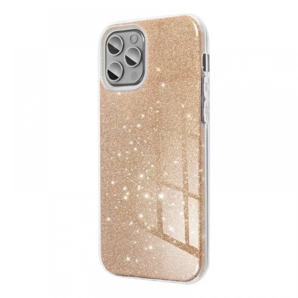 Futrola SHINING CASE (Glitter 3in1) za Samsung A556 Galaxy A55 5G zlatna