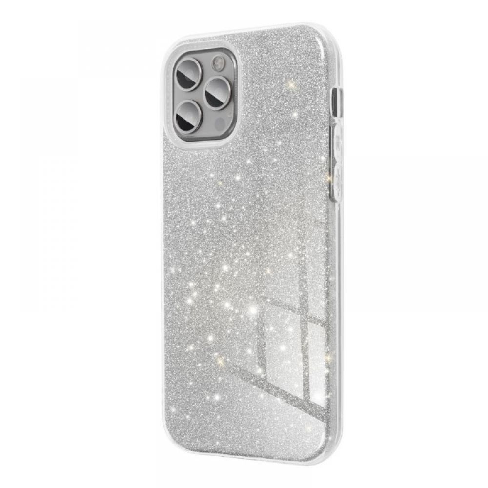 Futrola SHINING CASE (Glitter 3in1) za Samsung  A556 Galaxy A55 5G srebrna