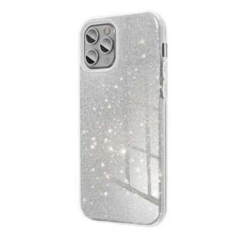 Futrola SHINING CASE (Glitter 3in1) za Samsung  A556 Galaxy A55 5G srebrna