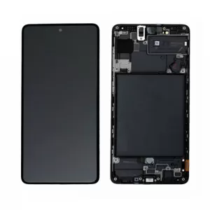 LCD + touchscreen + frame za Samsung A715 Galaxy A71 crni OLED X-Cell original