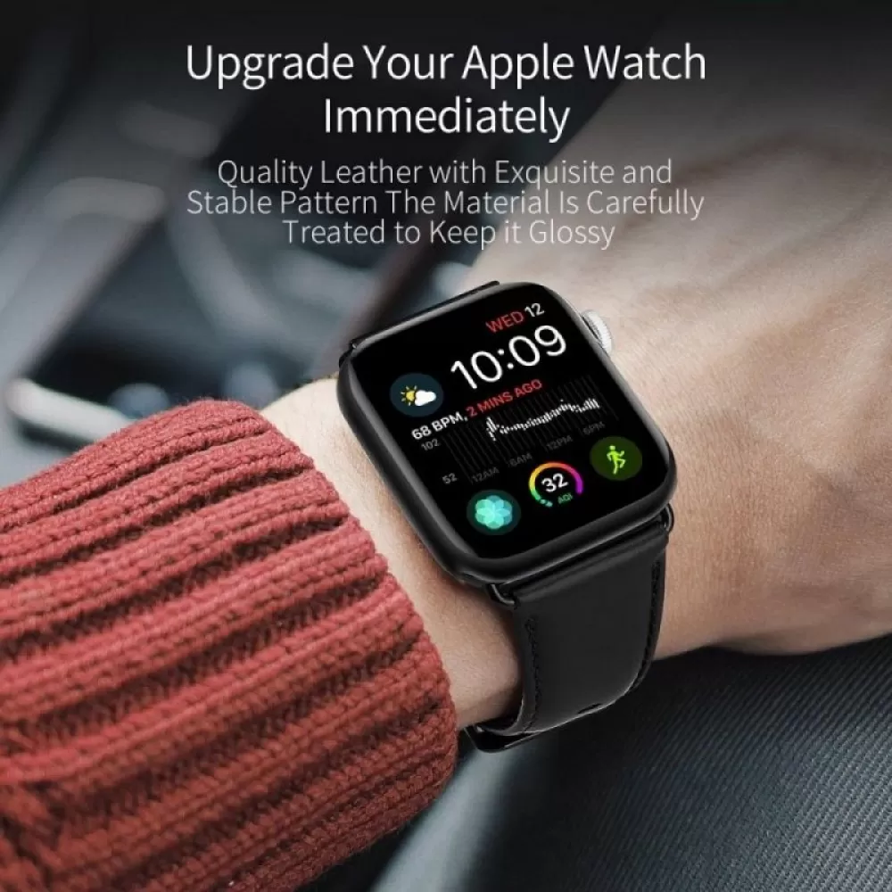 Narukvica za sat DUX DUCIS YA genuine za Apple Watch 38/40/41 crna