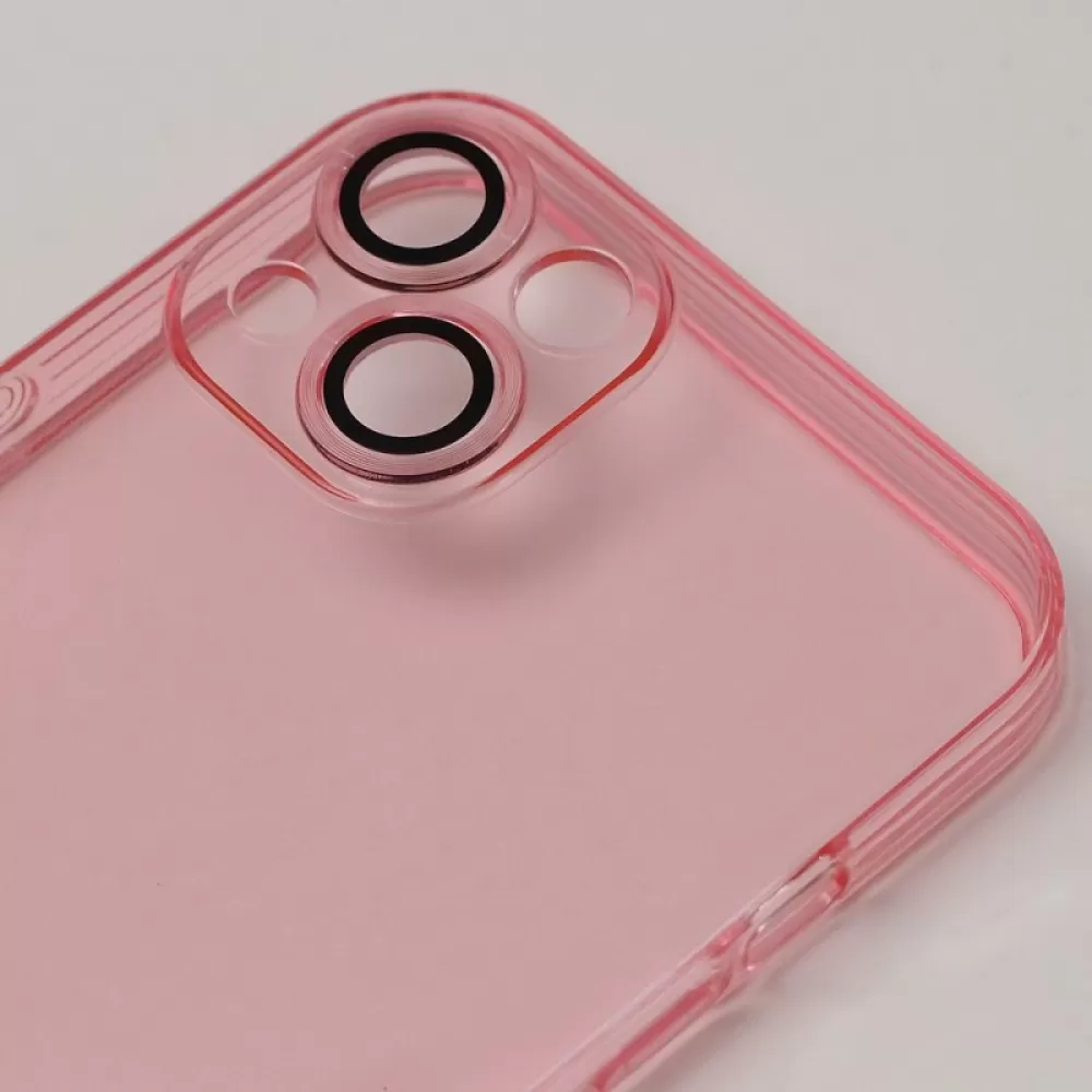 Futrola SLIM COLOR (sa zastitom za kameru) za iPhone 15 (6.1) pink