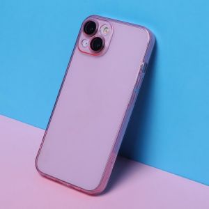 Futrola SLIM COLOR (sa zastitom za kameru) za iPhone 15 Pro (6.1) pink