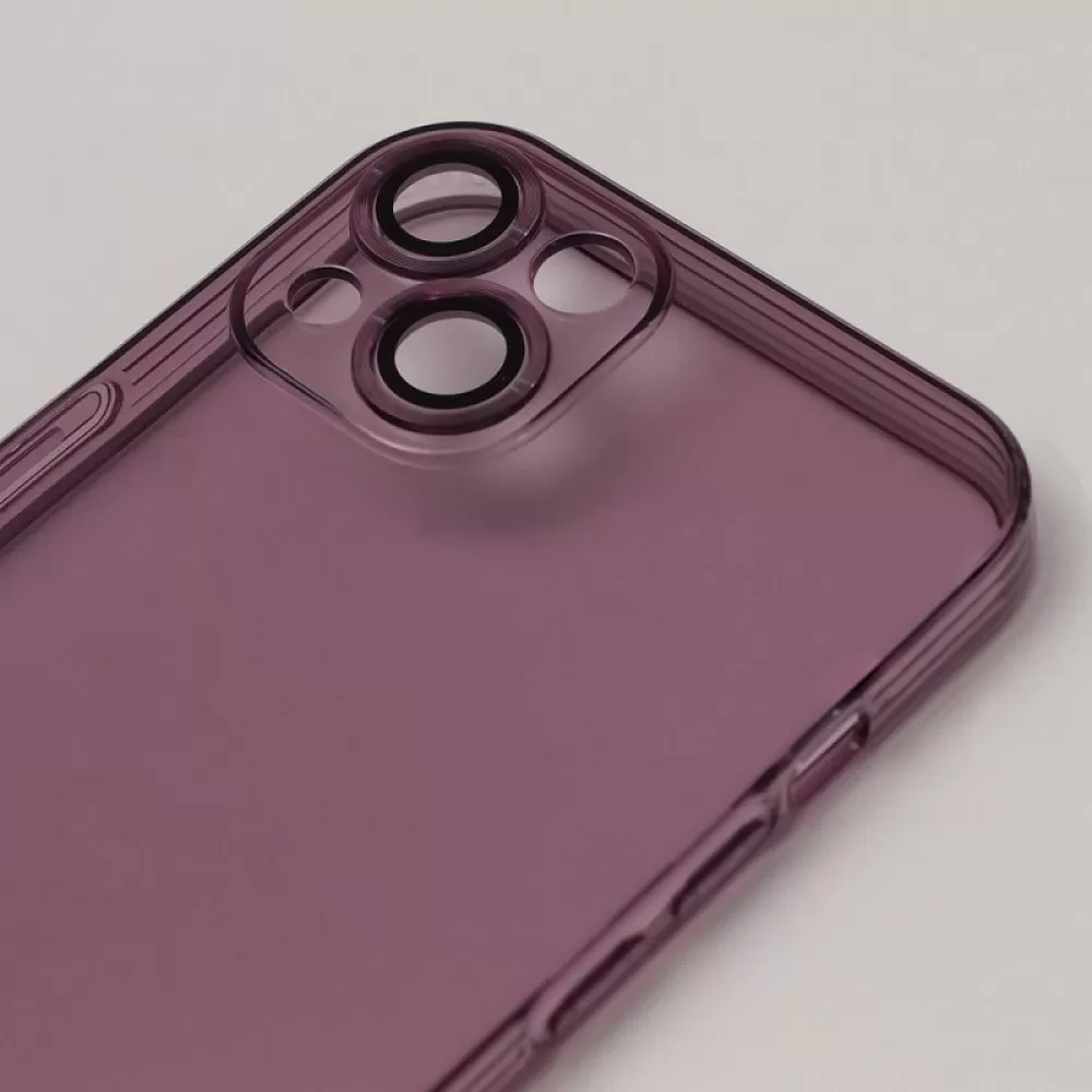 Futrola SLIM COLOR (sa zastitom za kameru) za iPhone 15 Pro (6.1) ljubicasta