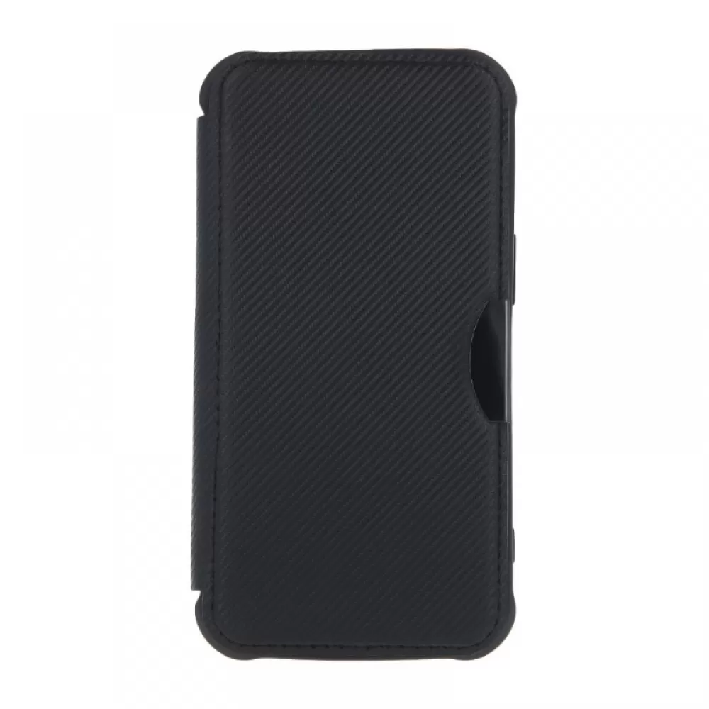 Futrola flip RAZOR BOOK (Smart Carbon case) za iPhone 15 Pro (6.1) crna