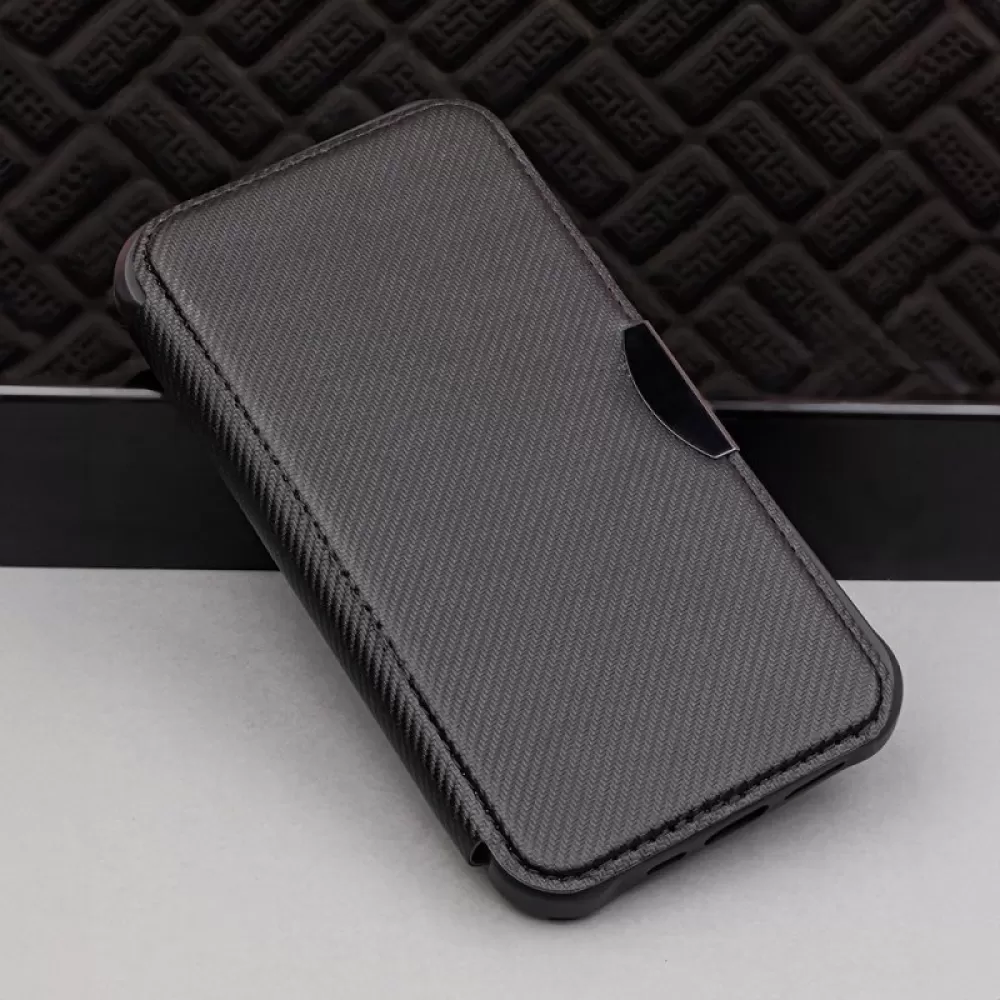 Futrola flip RAZOR BOOK (Smart Carbon case) za Samsung Galaxy A15 4G/A15 5G crna