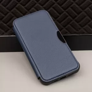 Futrola flip RAZOR BOOK (Smart Carbon case) za Samsung Galaxy S24 Ultra tamno plava