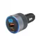 Auto punjac FORCELL F-ENERGY aluminijumski punjac  2 x Type C + USB A PD QC4.0 SFC 2.0 4,5A 65W