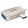 HOCO adapter OTG 2in1 UA31F Type C (muski) / Lightning (muski) na USB A (zenski) sivi