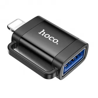 HOCO adapter OTG Lightning (muski) na USB A (zenski) UA31A crni