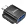 HOCO adapter OTG Type C (muski) na USB A (zenski) 3A UA31C crni