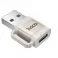 HOCO adapter OTG USB A (muski) na Type C (zenski) 3A UA31D sivi