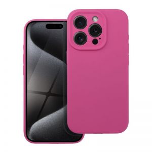 Futrola SILICONE 2mm za iPhone 15 (6.1) roze