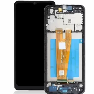 LCD + touchscreen + frame za Samsung A055 Galaxy A05 zuti flet GH81-24189A FULL ORIGINAL EU (service pack) 