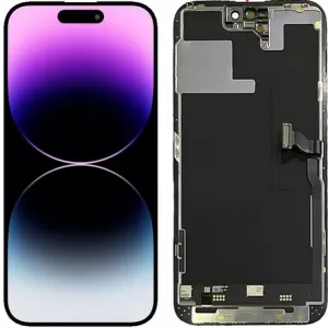 Lcd + touchscreen + frame za iPhone 14 Pro Max crni FULL ORIGINAL EU (service pack)