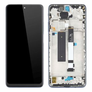 LCD + touchscreen + frame za Xiaomi Redmi Note 9 Pro / 9S / 9 Pro Max/ 10 Lite / Poco M2 Pro blue FULL ORIGINAL EU (service pack)