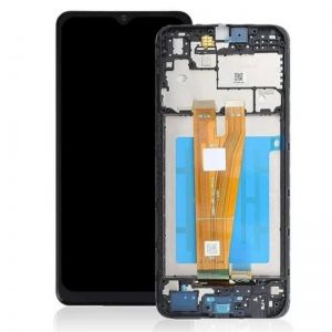 LCD + touchscreen + frame za Samsung A055 Galaxy A05 rev 1.0 zuti flet X-Cell original