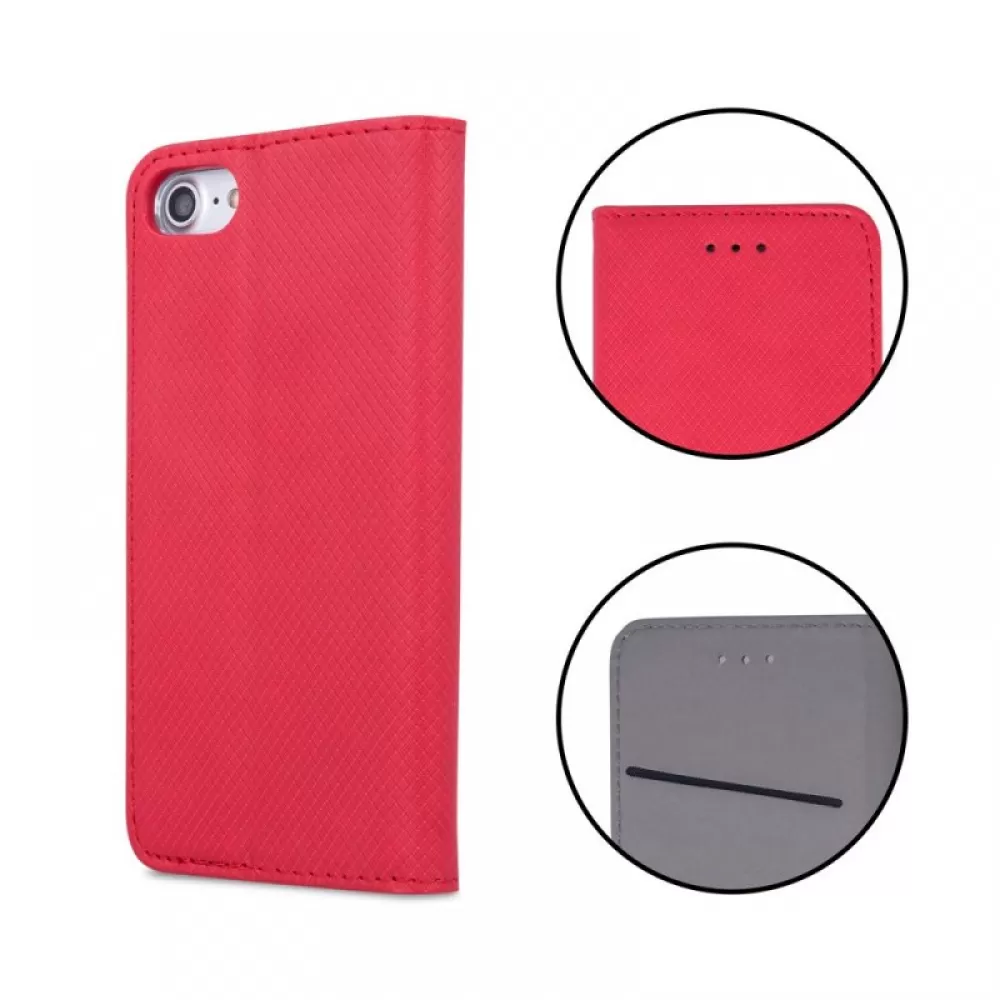 Futrola flip SMART CASE BOOK (Smart Magnet case) za iPhone 16 (6.1) crvena