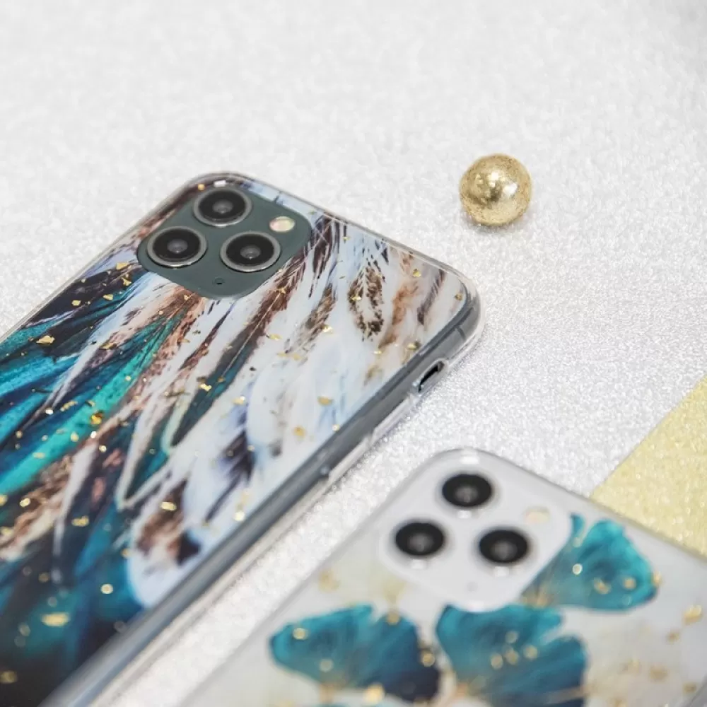 Futrola GOLD GLAM za Xiaomi Redmi Note 12 Pro Plus feathers