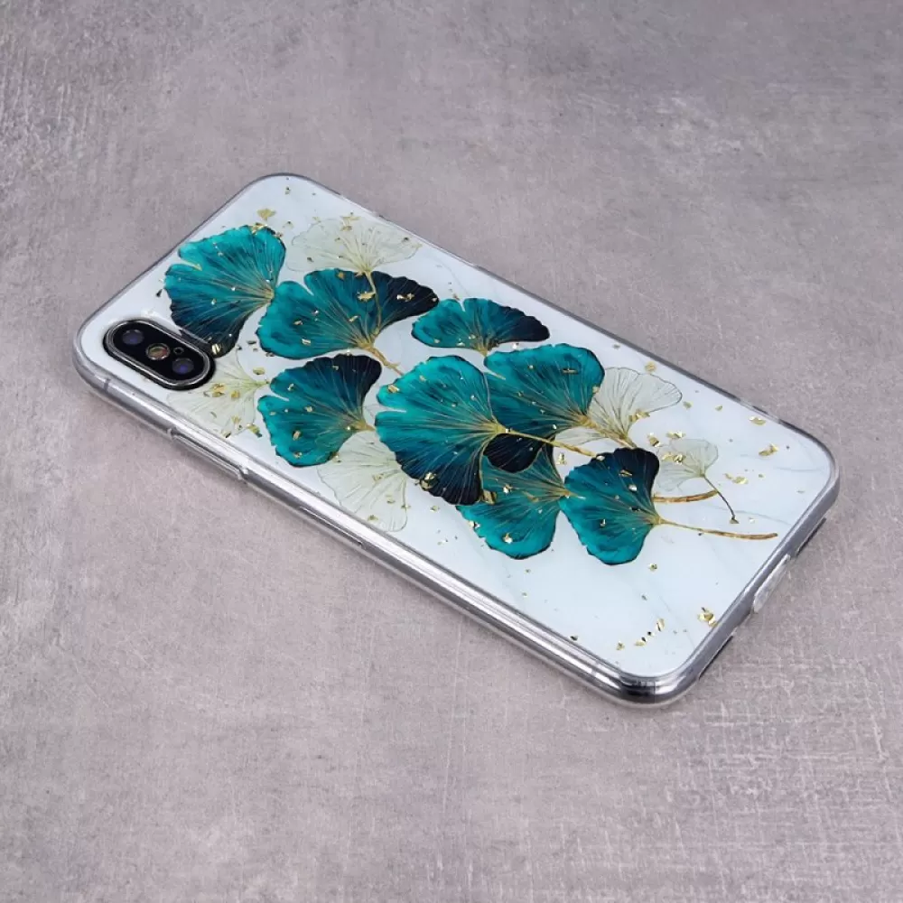 Futrola GOLD GLAM za iPhone 15 Pro Max (6.7) leaves