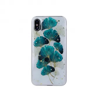 Futrola GOLD GLAM za iPhone 15 Plus (6.7) leaves