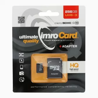 IMRO Memorijska kartica Micro SD 256GB  100MB/s UHS-3 sa adapterom SD