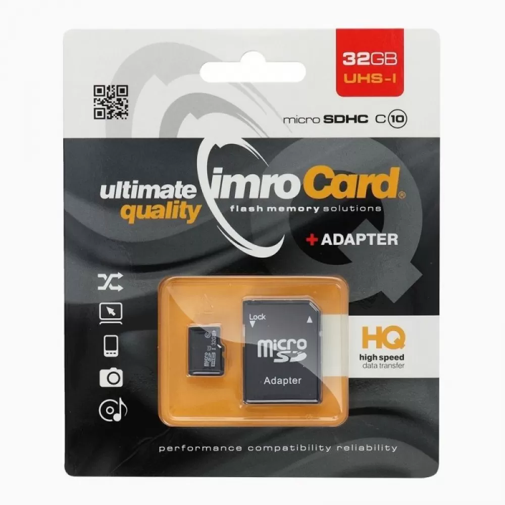 IMRO Memorijska kartica Micro SD 32GB 100MB/s UHS-1 sa adapterom SD