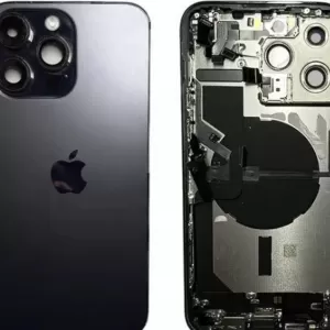 Poklopac baterije sa staklom kamere i NFC za iPhone 15 Pro plavi ORG