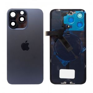 Poklopac baterije sa staklom kamere i NFC za iPhone 15 Pro Max plavi ORG