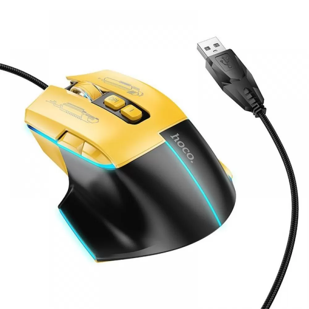 USB mis HOCO 3600 DPI crno-zuti