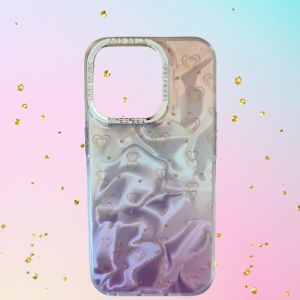 Futrola PVC Holo Heart za iPhone 15 Plus (6.7)