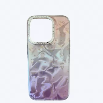 Futrola PVC Holo Heart za iPhone 15 (6.1)