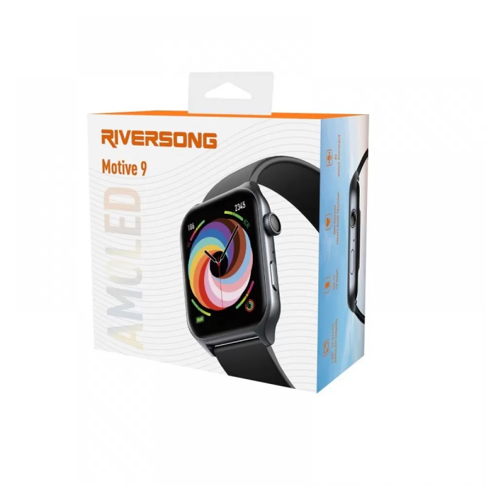 Riversong pametni sat Motive 9 SW900 AMOLED tamno sivi