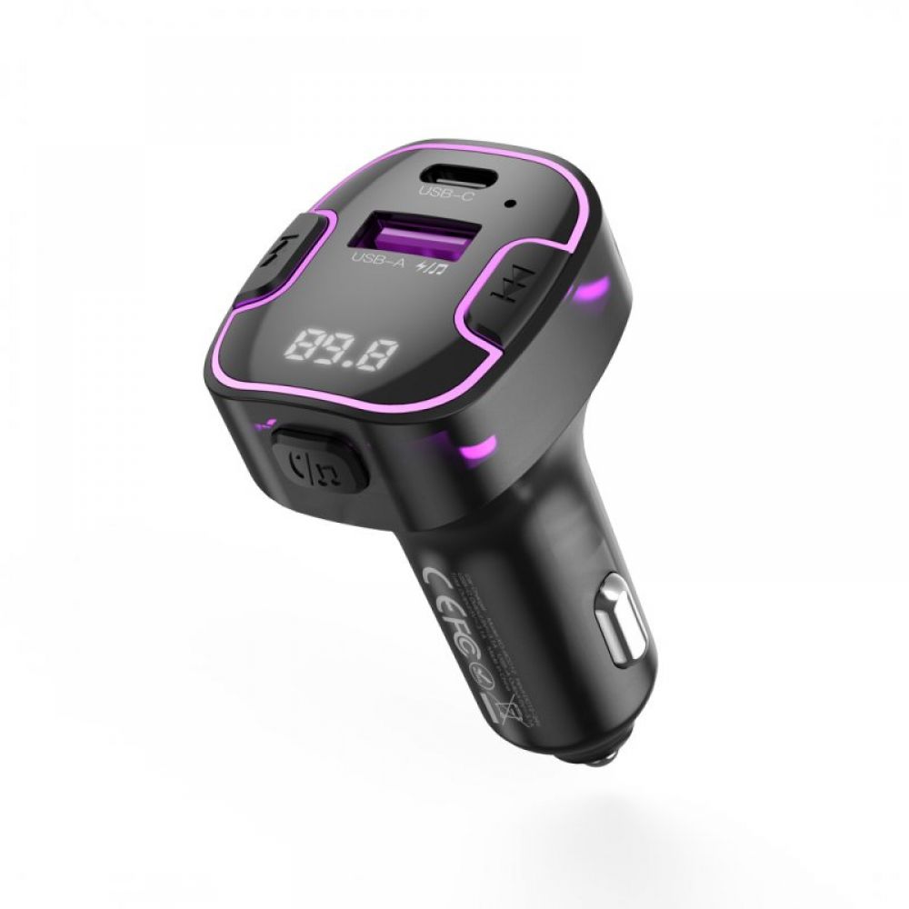 XO transmiter FM BCC12 bluetooth MP3 auto punjac 3,1A crni