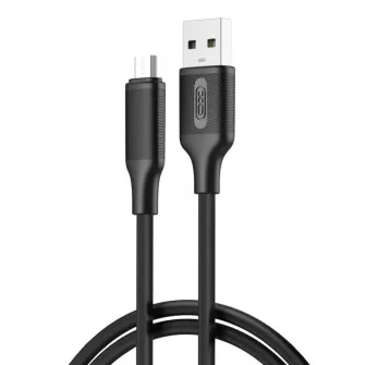 XO kabal NB265 USB - microUSB 1,0m 2,4A crni