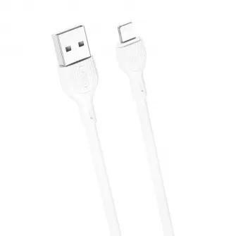 XO kabal NB200 USB - Lightning 2,0m 2.1A beli