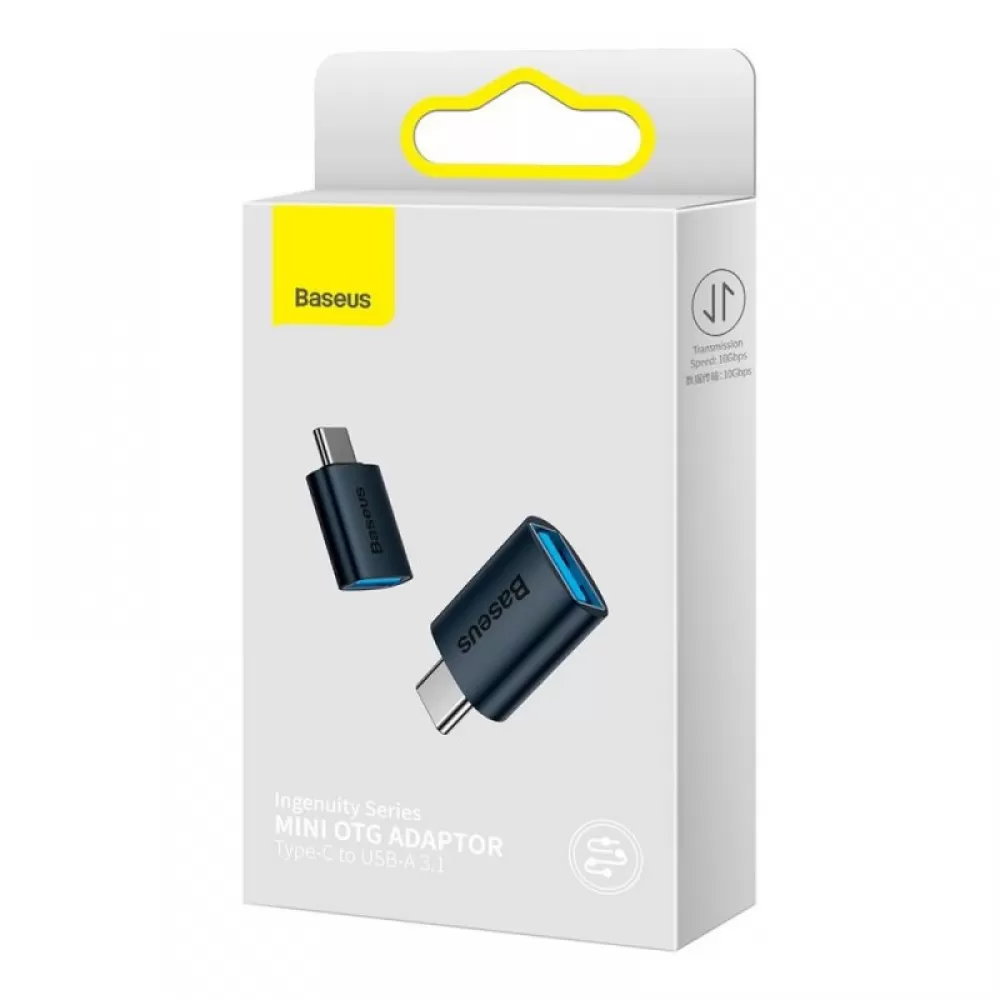 Adapter Baseus Ingenuity USB-C na USB-A 3.1 OTG plavi