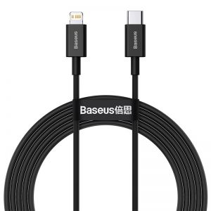 USB kabal Baseus Superior PD USB-C na Lightning 2m 20W crni