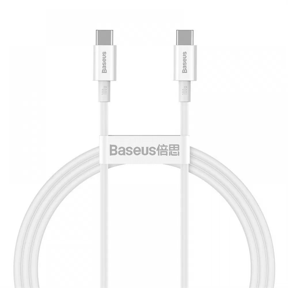 USB kabal Baseus Superior PD USB-C na USB-C 1m 100W beli