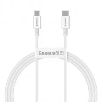 USB kabal Baseus Superior PD USB-C na USB-C 1m 100W beli