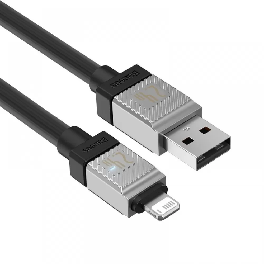 USB kabal Baseus CoolPlay USB na Lightning 2m 2,4A crni