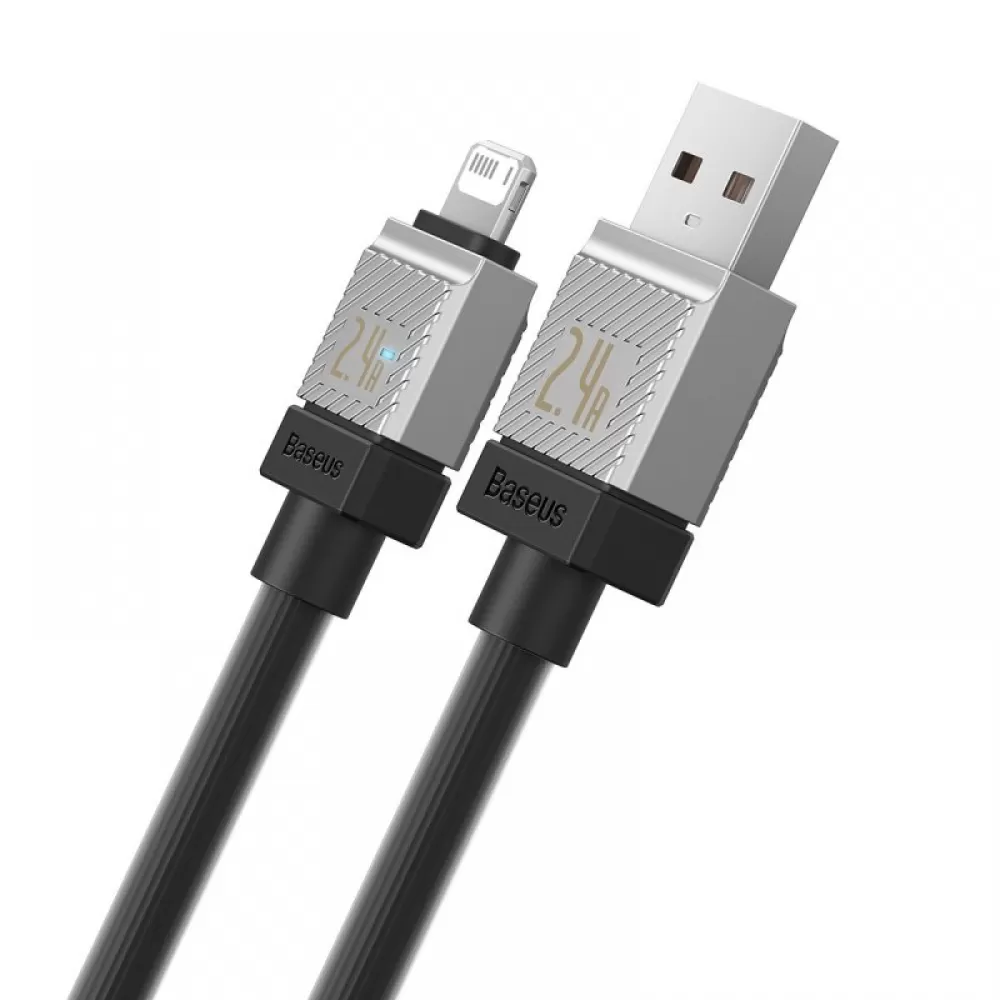 USB kabal Baseus CoolPlay USB na Lightning 2m 2,4A crni