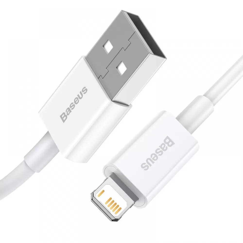 USB kabal Baseus Superior USB na Lightning 0,25m 2,4A beli