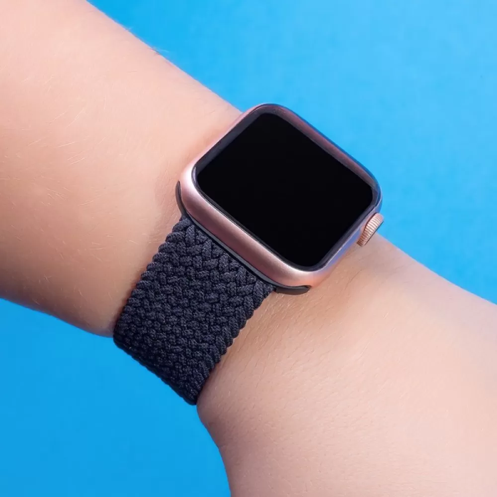 Narukvica za sat L za Apple Watch 38/40/41 mm duzina 155 mm crna