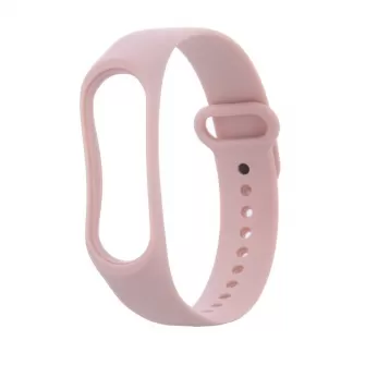 Silikonska narukvica za sat Xiaomi Mi Band 3 / 4 roze