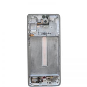 LCD + touchscreen+ frame za Samsung A336 Galaxy A33 5G silver (service pack) FULL ORIGINAL EU