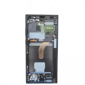 LCD + touchscreen + frame za Samsung S908 Galaxy S22 Ultra crni (service pack) FULL ORIGINAL EU