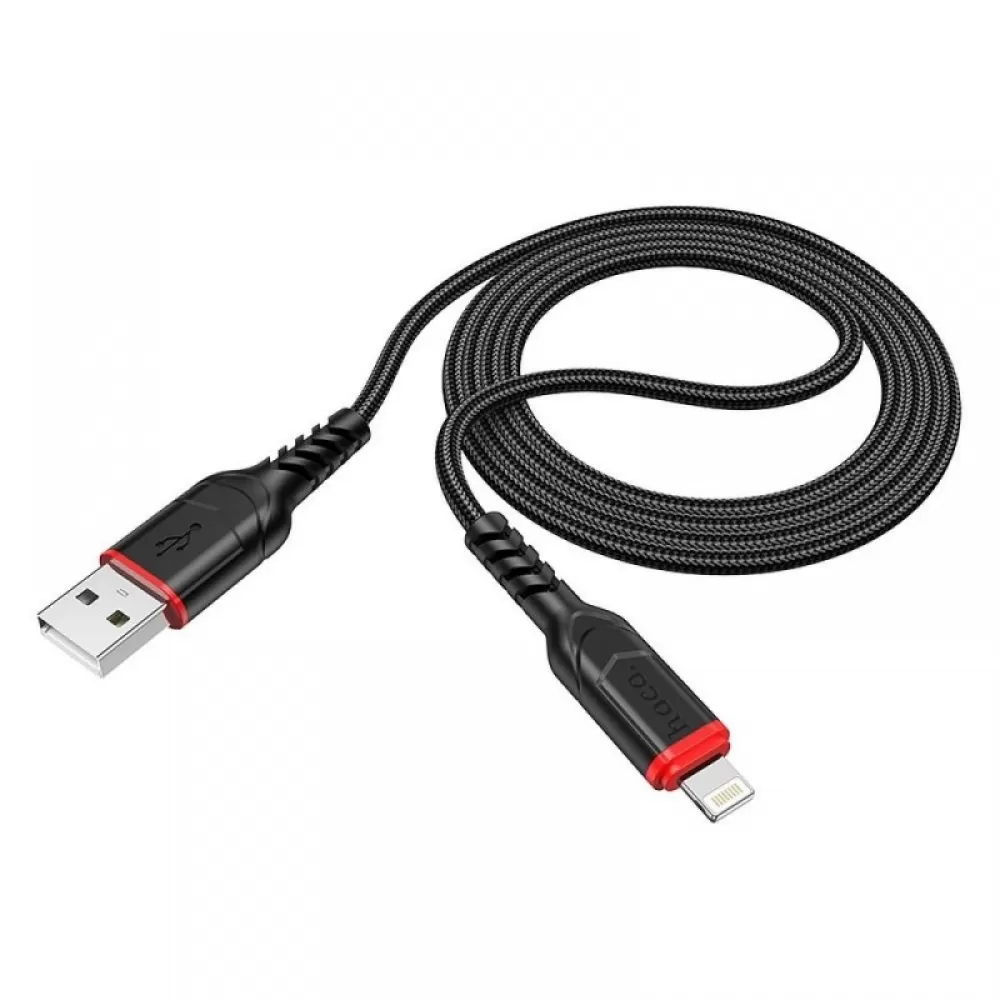 USB kabal HOCO. X59 USB A na Lightning 2,4A 1m crni