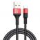 USB kabal HOCO. X26 USB A na Type C 2A 1m crno-crveni