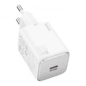 Adapter (Kucni punjac) HOCO. N40 Type C QC PD 20W beli